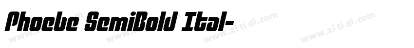 Phoebe SemiBold Ital字体转换